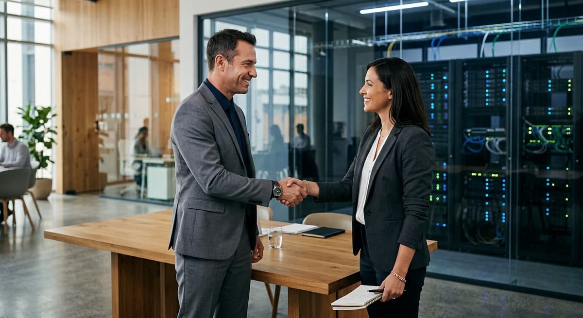 OnPremiseAgent consultant meeting with enterprise client